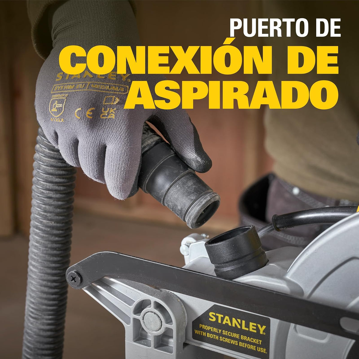 STANLEY Sierra de Inglete Compuesta 10" (254mm) Potencia Profesional de 1800W para Cortes Precisos y Exigentes, SM161-B3 (modelo más reciente)