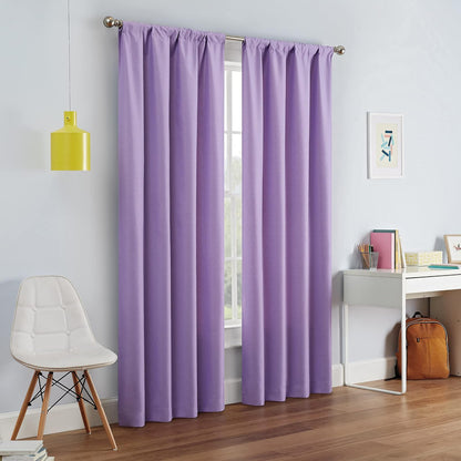 Eclipse Kendall Panel de Cortina Blackout Térmica - Morado claro - 106.7An x 137.2Al cm (1 Paneles)
