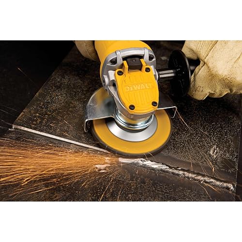 DEWALT Esmeriladora Angular de 4-1/2" (115mm) 900W, HP, Incluye Mango Lateral y Guarda, DWE4120