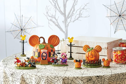 Department 56 Disney Village Halloween Minnie Mouse Pumpkintown House Lit Building, 7.76 Pulgadas, Multicolor