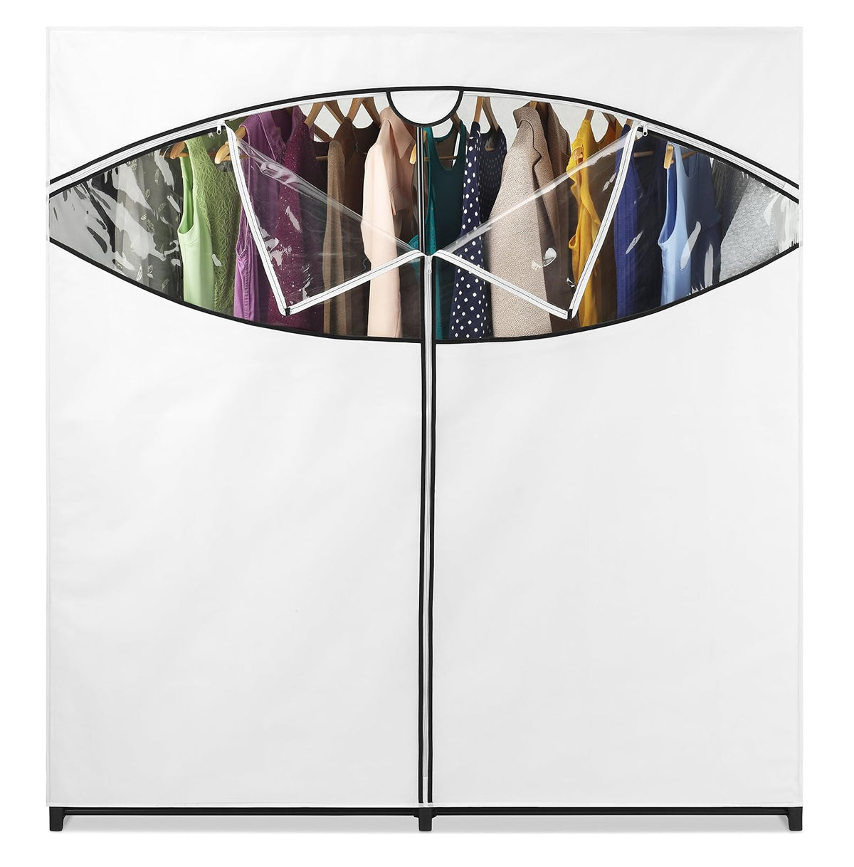 WHITMOR Clóset para almacenamiento de ropa/armario, amplio, color blanco, Blanco, 1