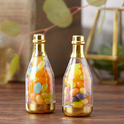 Kate Aspen 18187GD - Contenedor metálico para botella de champaña (juego de 12) para bricolaje, talla única, transparente, dorado