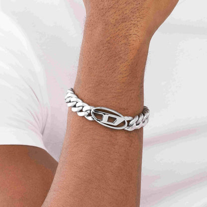 Diesel - Pulsera de Acero Inoxidable para Hombre