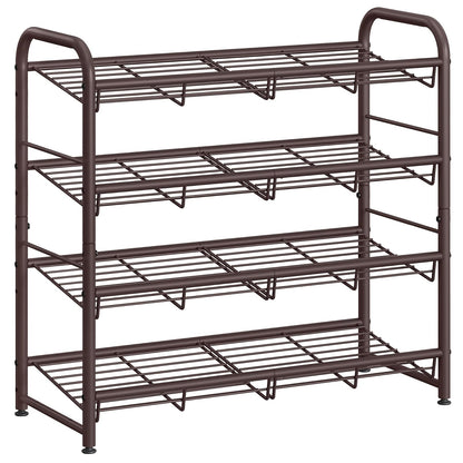 SONGMICS Estante Apilable Metal 4 Niveles para Organizador de Clóset - 4 Tier (25.6"H) - Bronce