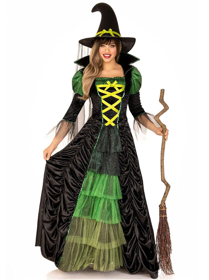Leg Avenue Oasis - Disfraz de Princesa árabe para Mujer - S - M - Negro - Verde