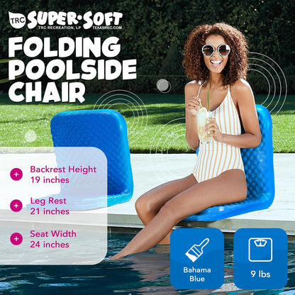 TRC Recreation Super-Soft Folding Chair, Bahama Blue