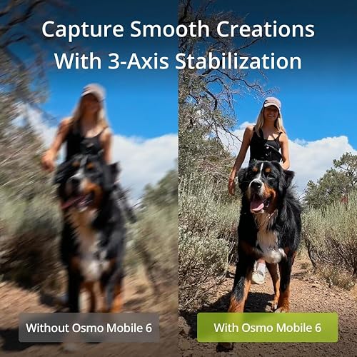 DJI Osmo Mobile 6 - Estabilizador de cardán para teléfono celular de 3 ejes, varilla de extensión integrada, portátil y plegable, cardán Android y iPhone con ShotGuides, estabilizador de Vlogging