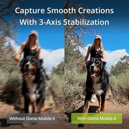 DJI Osmo Mobile 6 - Estabilizador de cardán para teléfono celular de 3 ejes, varilla de extensión integrada, portátil y plegable, cardán Android y iPhone con ShotGuides, estabilizador de Vlogging