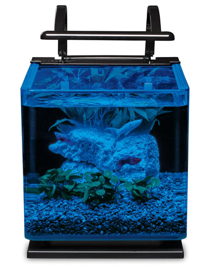 MarineLand Kit de Acuario con luz, Almohadilla de espuma, 11 litros