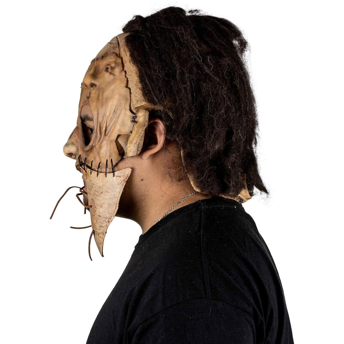 REV Máscara Látex Nicotero Leatherface, Licencia Oficial The Texas Chain Saw Massacre, Máscara Facial Unitalla, Disfraz Realista de Halloween, Cosplay y Fiestas