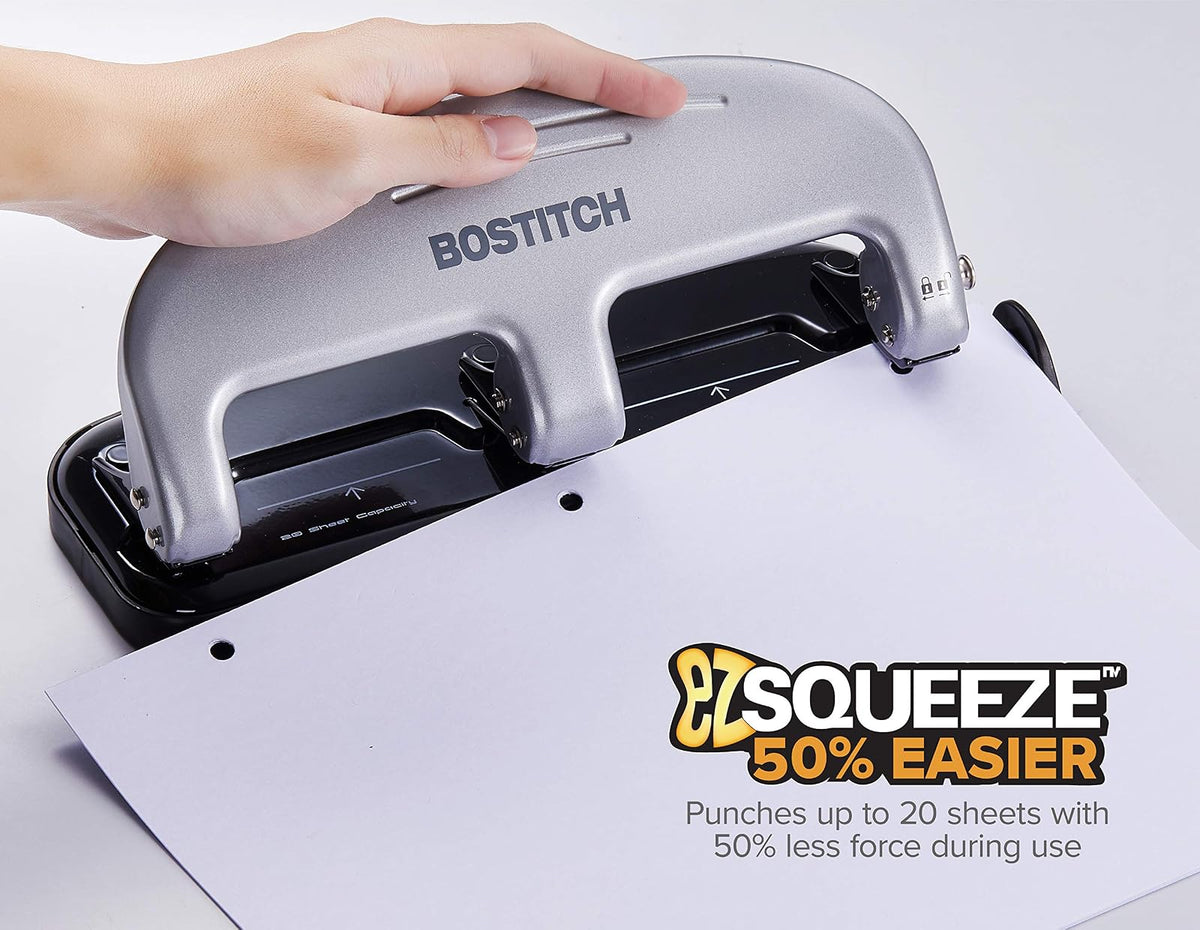 PaperPro 3-Hole Punch, 20 Sheet Capacity (2220)