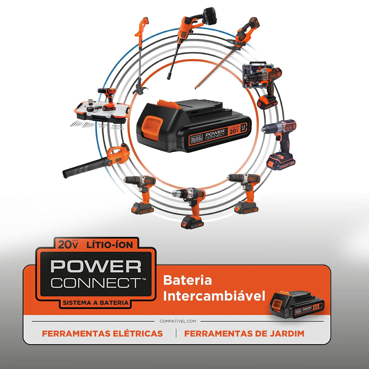 BLACK+DECKER Batería Portátil de Ion de Litio, 20V Máx., 1.5Ah, LD120BAT