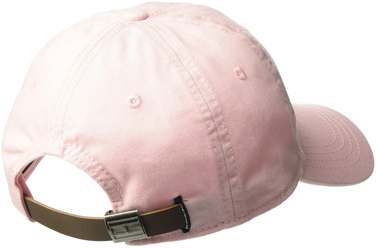 tommy hilfiger Men 's Logo papá gorra de béisbol, Rosado petunia, Talla única
