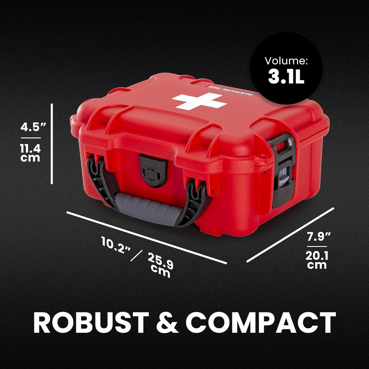 Nanuk - Equipo de supervivencia resistente al polvo y a los impactos - aspiradora - Rojo