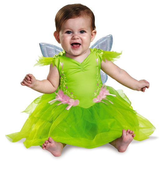 Disguise Baby Girls' Tinker Bell Deluxe Infant Costume, Green