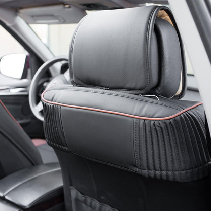 FH Group - Juego de 2 Fundas de Asiento para Automóvil, Camiones, SUV, Piel sintética, Impermeable, Protector de Asiento de Automóvil, Ajuste Universal, Color café