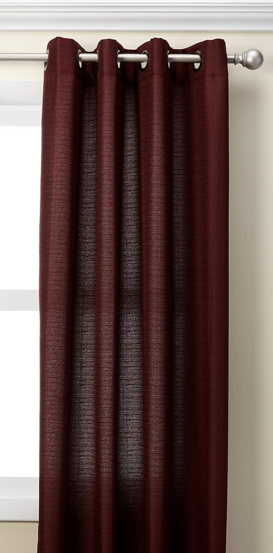 Curtainworks Monterey Panel de Cortina con Ojal, Tradicional, 52 by 95", Cinnabar, 1 uds. por Paquete