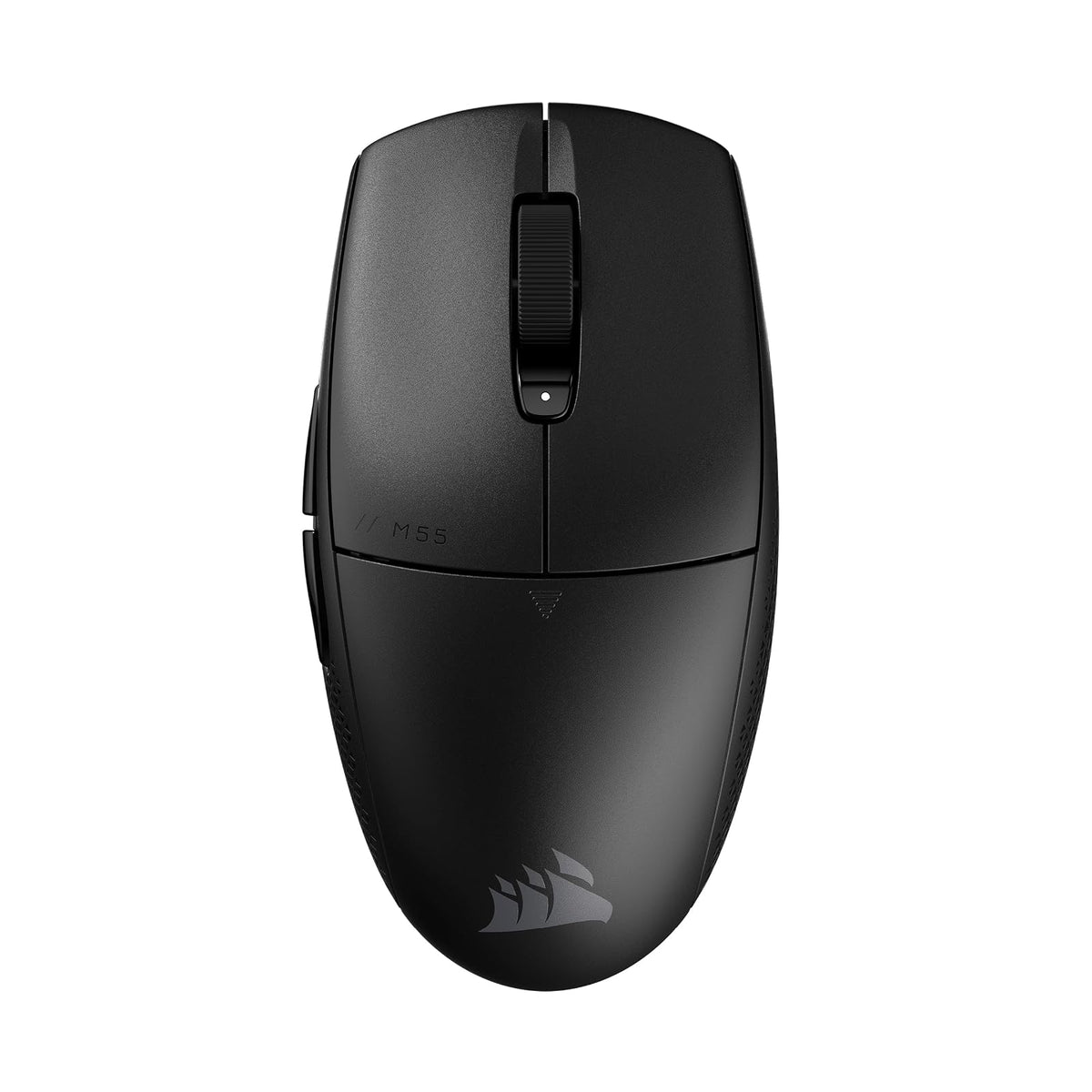 Corsair M55 Wireless Ratón Ligero para Juegos FPS – 2.4GHz & Bluetooth – 24,000 PPP – Batería de Larga Duración – Seis Botones Programables – Empuñaduras Laterales Texturizadas – Negro