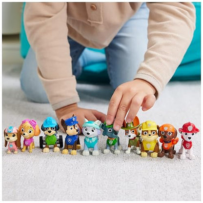 Paw Patrol, 10.º Aniversario, Set de Regalo de Figuras de Juguete con 10 Figuras de acción coleccionables, Juguetes para niños a Partir de 3 años
