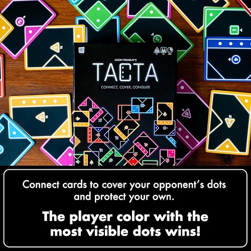 USAopoly TACTA Juego de Cartas, Estrategia Rápida y Divertida para 2 o más Jugadores, Edad Recomendada 8+