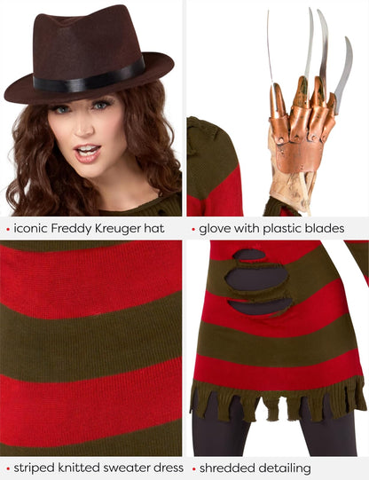 Disfraz de Miss Krueger Secret Wishes, Rojo -, M