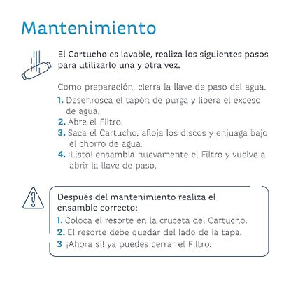 Rotoplas Filtro Autoclin, Negro, Filtro lavable de discos