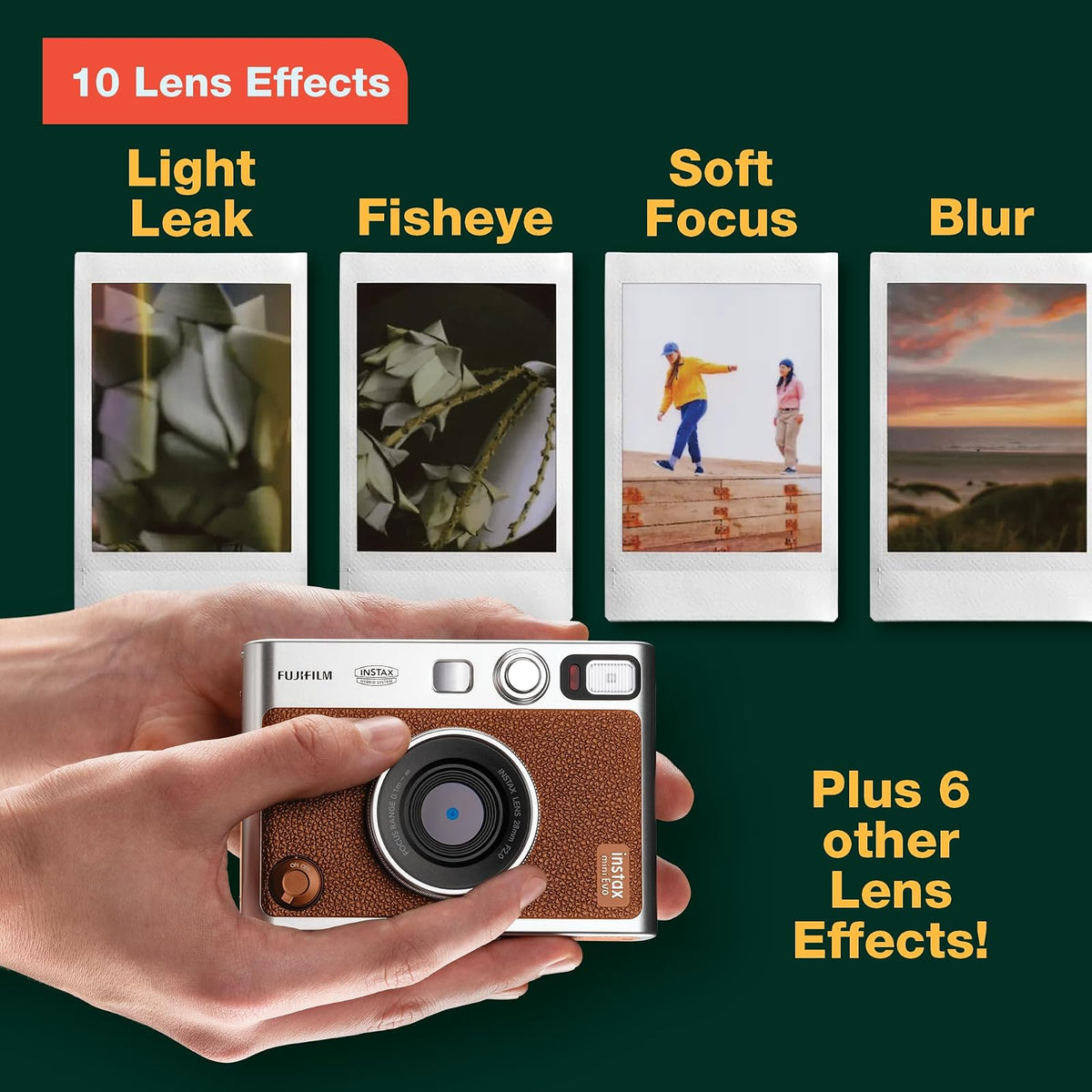 Fujifilm Instax Mini EVO Cámara instantánea - café