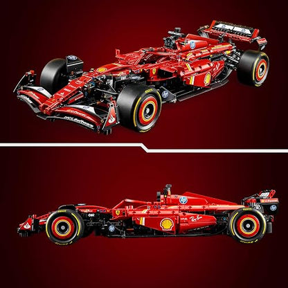 LEGO Technic Auto Ferrari SF-24 F1 Kit de Modelo para Adultos, construye tu Propio vehículo de Carreras, Set Ideal como Regalo para Aficionados a la Fórmula Uno 42207
