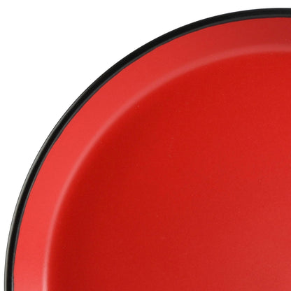 Gibson Soho Lounge Sofia Coupe - Vajilla para 4 personas (12 piezas), color rojo mate