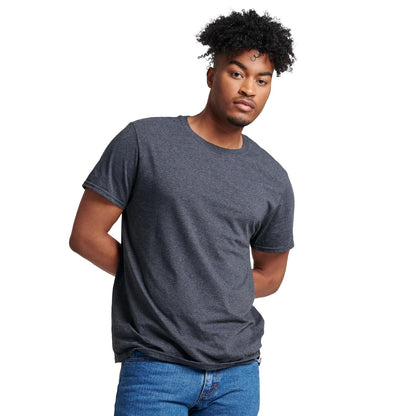 Russell Athletic Camiseta Dri-Power de Manga Corta para Hombre - 3XL - Negro Heather