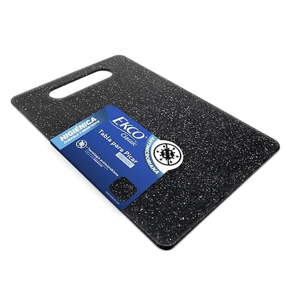 Ekco | Tabla para Picar Classic Antibacterial Grande 34 x 24 cm | Antimicrobiana, Iones de plata, No absorbe sabores, Protege el filo, Fácil limpieza, Tabla de corte, Cocina higiénica