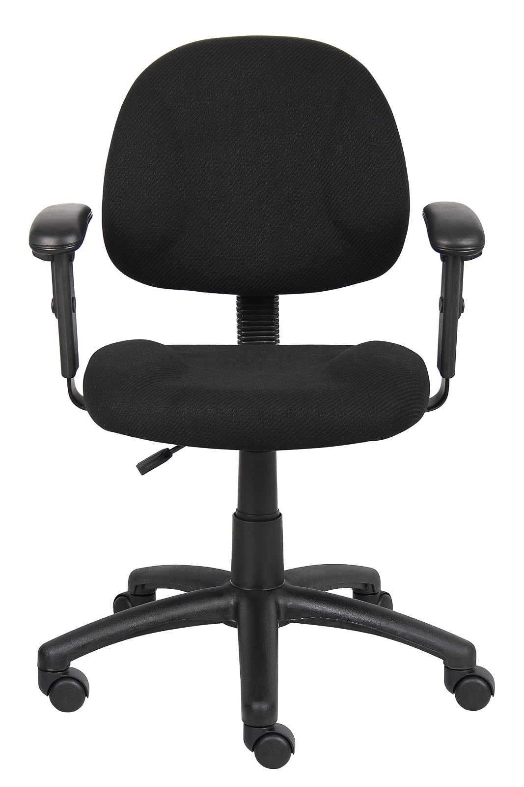 Boss B316-BK Fabric Deluxe Posture Task Chair with Arms, Black