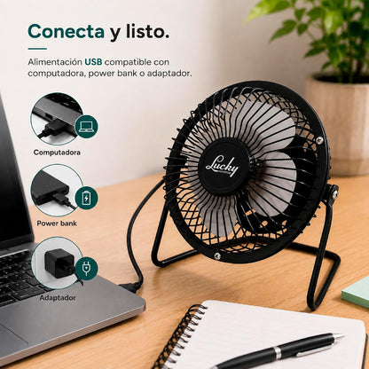Ventilador USB LUCKY LIFESTYLE BLOWY 4" (10.16 cm)