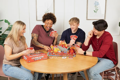 Exploding Kittens Juego de Mesa de Carrera, Juego de Tablero para 6 Jugadores