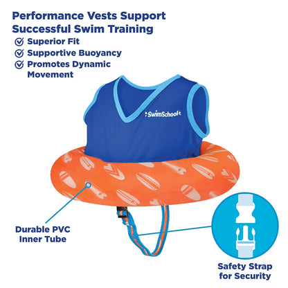 Aqua Leisure Deluxe Tot - Bañador de natación, azul/baya