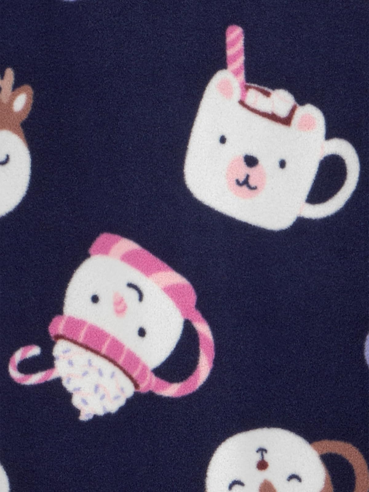 Simple Joys by Carter's 3-pack Loose Fit Flame Resistant Fleece Footed Pajamas Durmientes para bebés y niños pequeños Bebé-Niñas