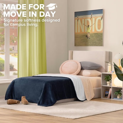 UGG Ariana - Manta de Forro Polar para Cama Individual/Individual XL, mullida, Reversible, Suave, acogedora, de Felpa Grande, cálida y de Gran tamaño, Lavable a máquina, decoración de recámara o Cama