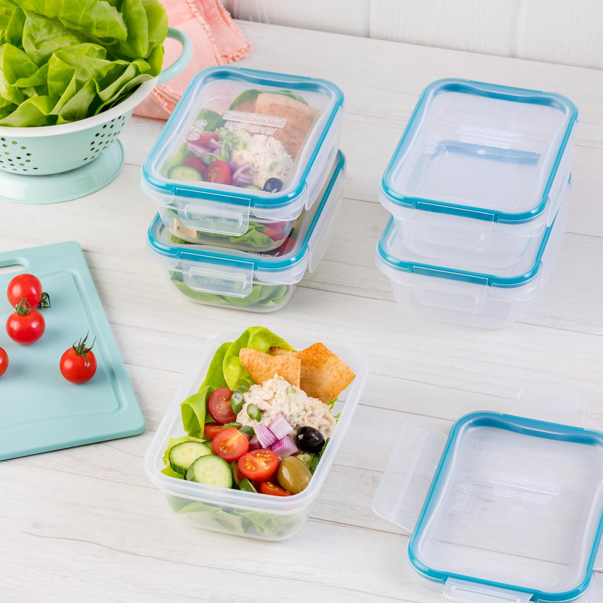 Snapware 1136622 Sn Ts 10 Piezas Kit De Preparaciã³N De Comidas De Yeso Rect 10 Piezas