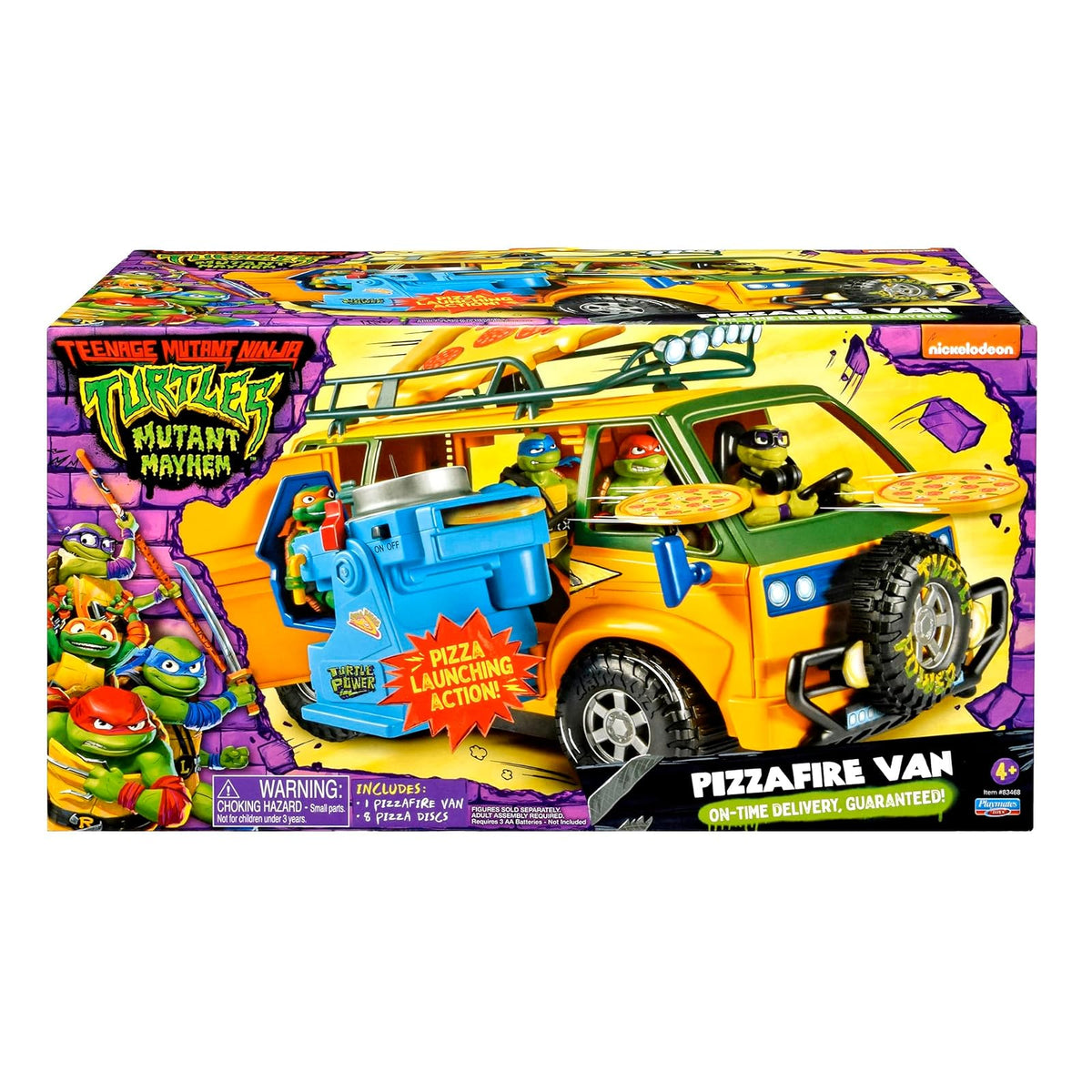 Teenage Mutant Ninja Turtles TMNT - Furgoneta de Fuego para Pizza