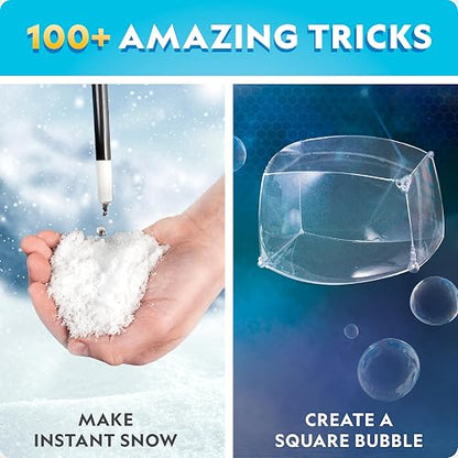 National Geographic - Kit de magia científica: realiza 20 experimentos únicos como trucos de magia, incluye una varita mágica y más de 50 piezas
