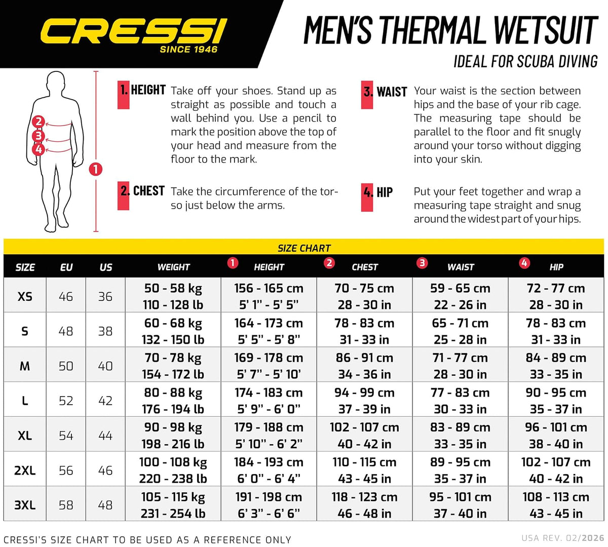 Cressi Men's & Ladies' Ultraspan Scuba Diving Wetsuit Made in Premium Material | Morea Designed in Italy: Quality Since 1946