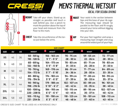 Cressi Men's & Ladies' Ultraspan Scuba Diving Wetsuit Made in Premium Material | Morea Designed in Italy: Quality Since 1946