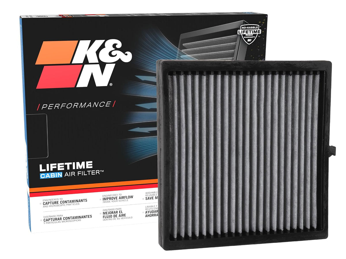 K&N Filtro de Aire de Cabina Premium, Lavable y Reutilizable - VF2055