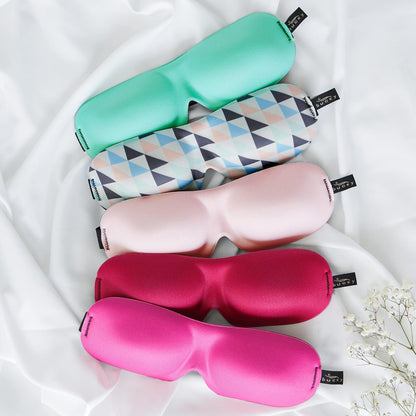 Bucky 40 Blinks - Máscara de ojos sin presión para viajes y dormir, color rosa peonía, talla única