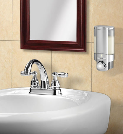 Better Living Aviva Dispensador de jabón de una Sola Botella, Plateado Satinado, Plateado (Satin Silver), 1, 1