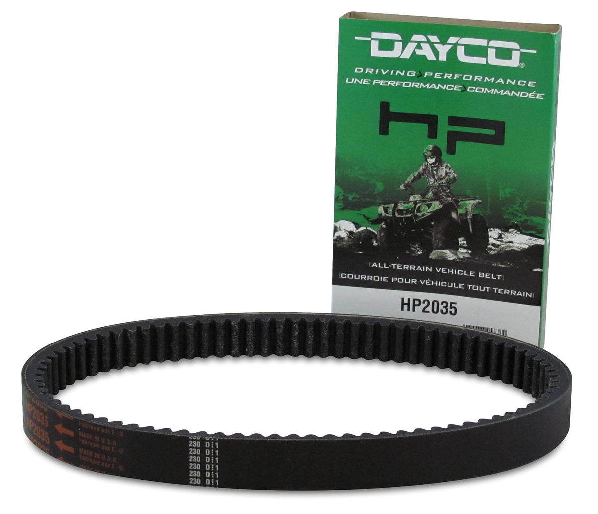 Dayco HP2035 HP Correa de Transmisión de Alto Rendimiento para ATV/UTV Negro