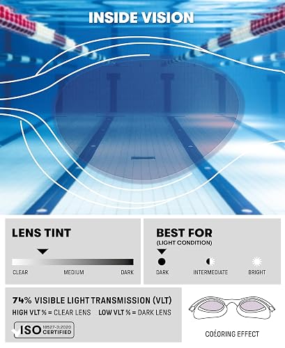 Arena - anteojos de natación Unisex para jóvenes de 6 a 12 años de Edad, Ajuste hermético a Prueba de órbitas, Lentes antivaho con Revestimiento antiespejo