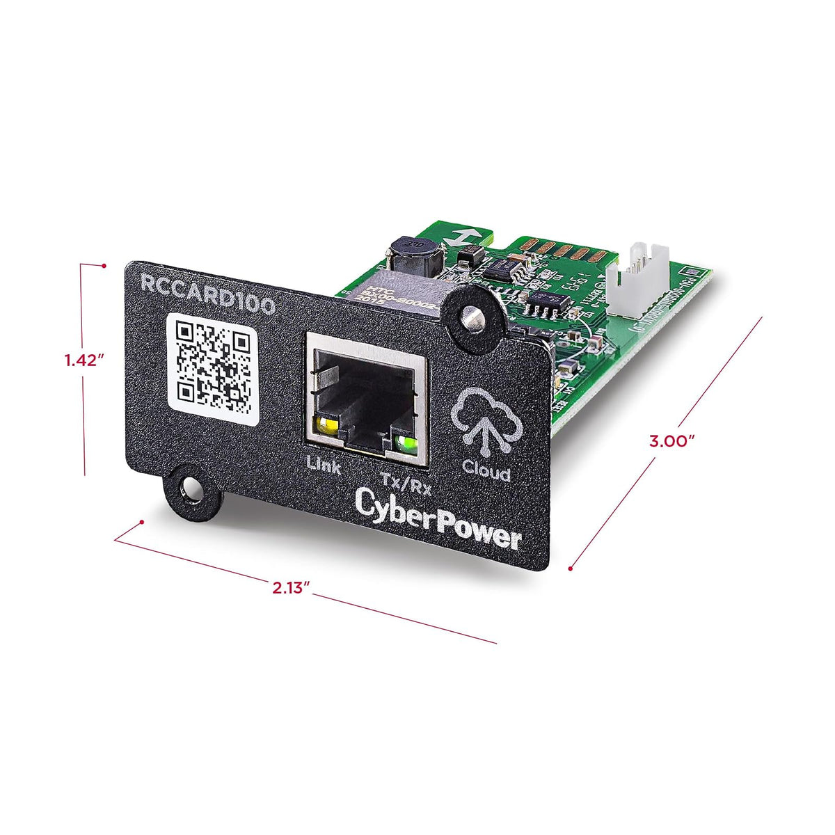 CyberPower RCCARD100, Tarjeta de Administración Remota para UPS, Monitoreo en la Nube, Plug-and-Play