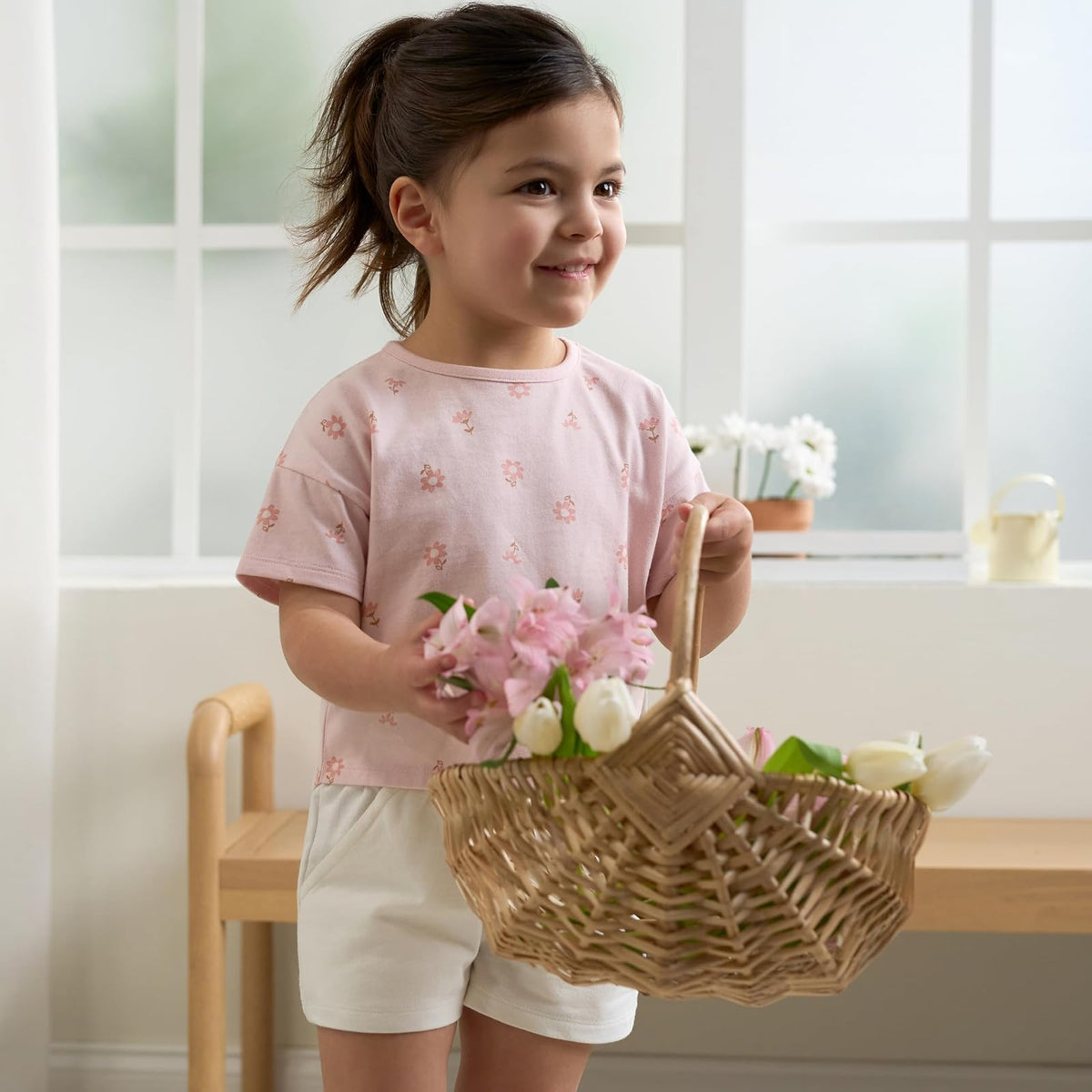 Gerber - Paquete de 3 Camisetas de Manga Corta para bebés
