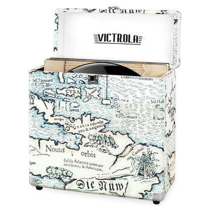 Victrola Collector Maleta para Almacenamiento de Discos de Vinilo, hasta 30 LPs - Map